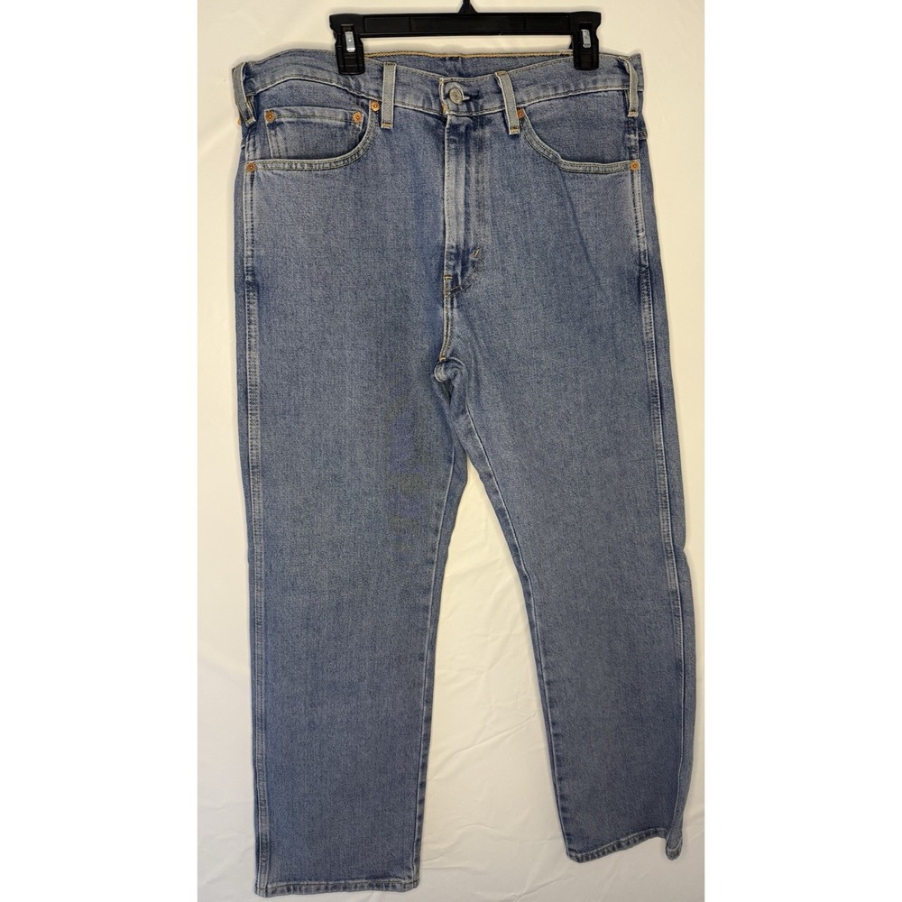 Men's Levi Strauss & Co Straight Leg Blue Denim Jeans Zip Fly western fit